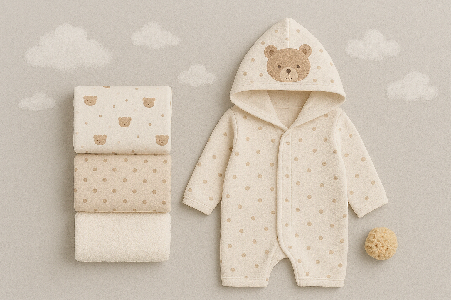 Pamuklu Kapüşonlu Tulum Serisi